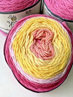 YARN BEE Sugarwheel Cotton – Color 110 Zest Wishes